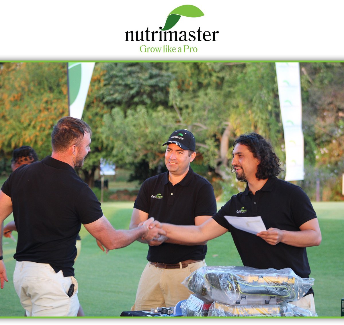 NutrimasterZim's tweet photo. NUTRIMASTER Royal Harare Golf Tournament 2024
A hole-in-one for team spirit! Thank you for being part of the tournament. Join us as we revisit the incredible moments.
#Nutrimaster #GrowLikeAPro #Fertilisers #Optichem #OptimiseYourGrowth #CropProtectionChemicals #golflife https://t.co/N68IP3qmhF