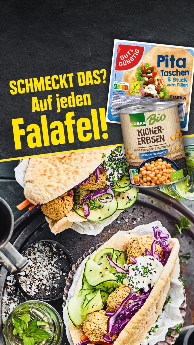 Sagt mal, wo kommt ihr denn her? Aus der EDEKA-Küche, Pita sehr! Schreibt einen  Emoji in die Kommentare, dann posten wir das Rezept!