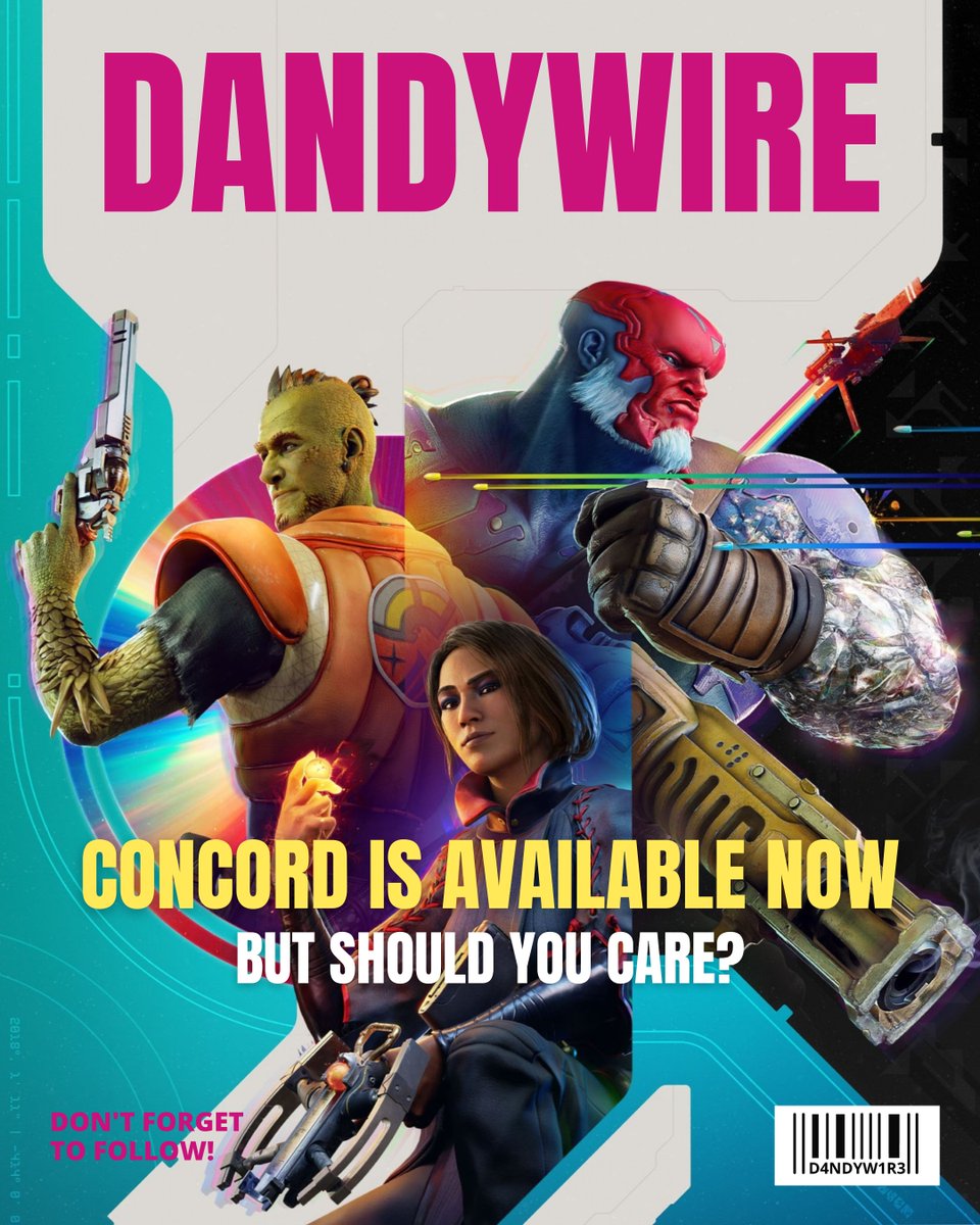 dandywire's tweet image. Despite its quality, #Concord debuts on #Steam with less than 700 players. Should I care about this game if no one does? Player count is pretty much essential in these types of games, and before spending $40, perhaps we should think about how long Concord will be played.