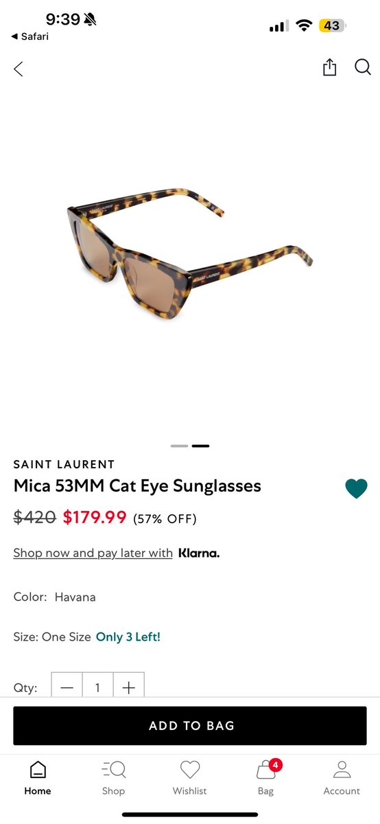 saint laurent sunglasses saks off fifth