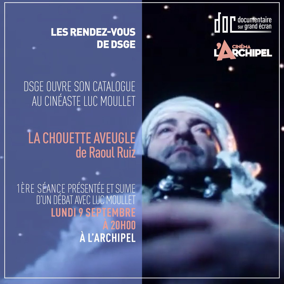 Documentaire sur grand écran tweet media