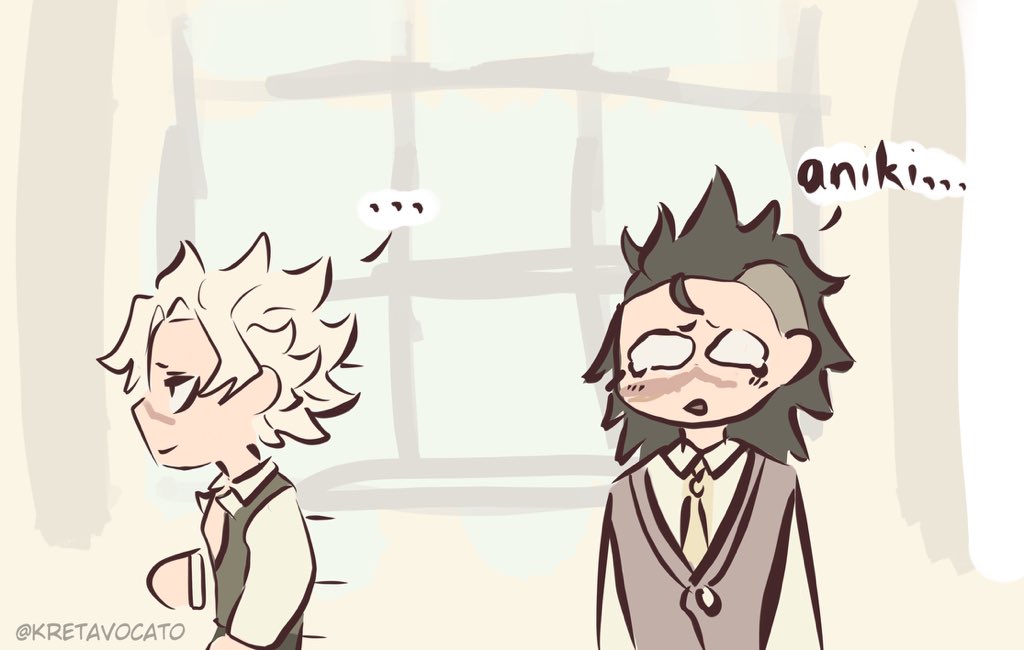 kretavocato's tweet photo. Sanemi giving Genya a head pat #kny https://t.co/DCusmyZpZx