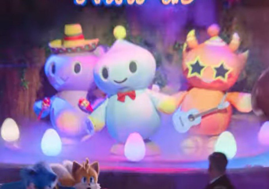 Barcafan0910's tweet photo. SONIC MOVIE 3 TRAILER ANALYSIS: a thread:

1. Chao’s!

They look soooo good! Cheese the Chao looks amazing!!!! Could that mean Cream the Rabbit is in this and make a cameo? https://t.co/jZDDj9XUlg