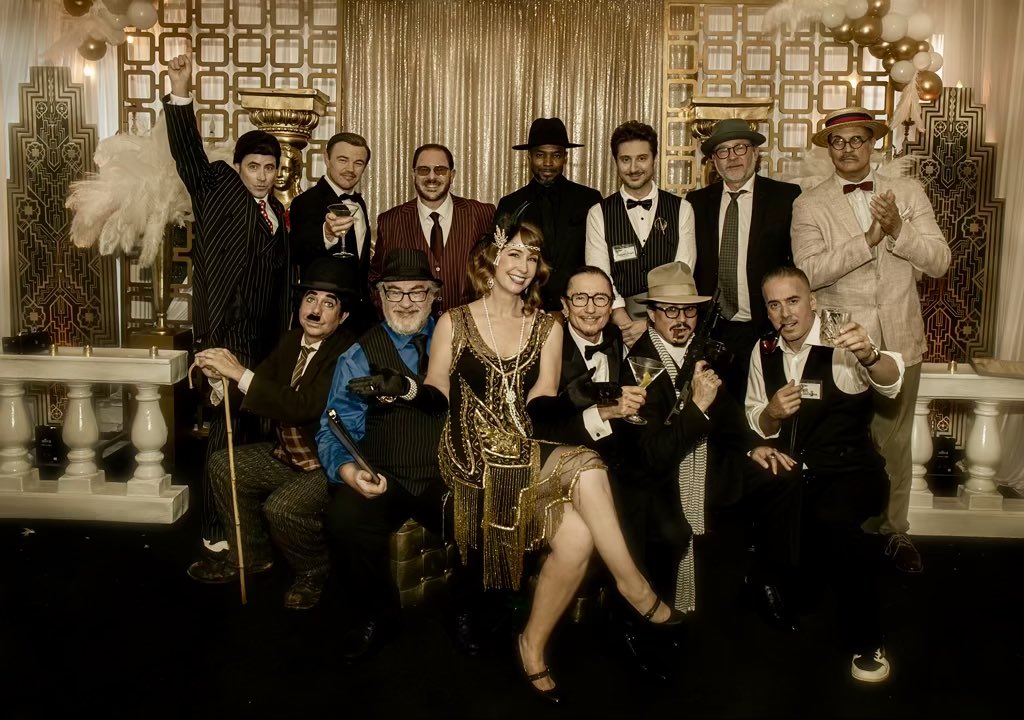 Always a great time with my Trek brothers Connor <a href="/ConnorTrinneer/">Connor Trinneer</a>, Dominic <a href="/idomknow/">Dominic Keating</a> and John @JBillingsley60 . Our buddy Dave threw a Roaring 20’s party for his awesome wife Michelle. Complete with a murder mystery and everything! So much fun!