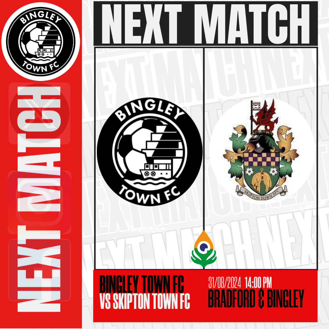 🔴⚫️ Up Next: We look forward to welcoming Skipton Town FC down to the Bradford &amp; Bingley Sports Club this Saturday  🔴⚫️

 Be Part Of The Journey!