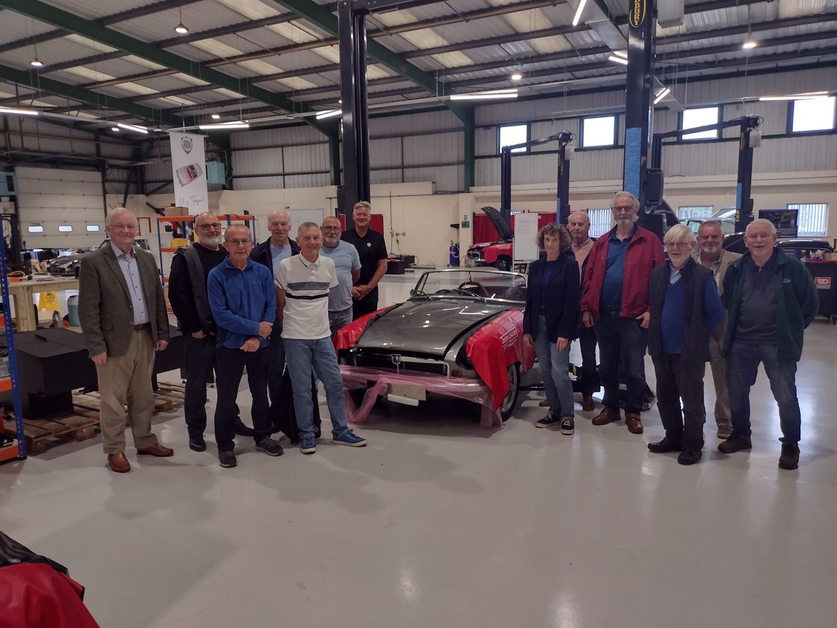 AdvMotorists's tweet photo. Lichfield Advanced Motorists had a group visit to RBW electric classics car factory this morning (Tues 27th Aug)
Brilliant guide who was so enthusiastic and knowledgeable. https://t.co/UW3VAXjFZa