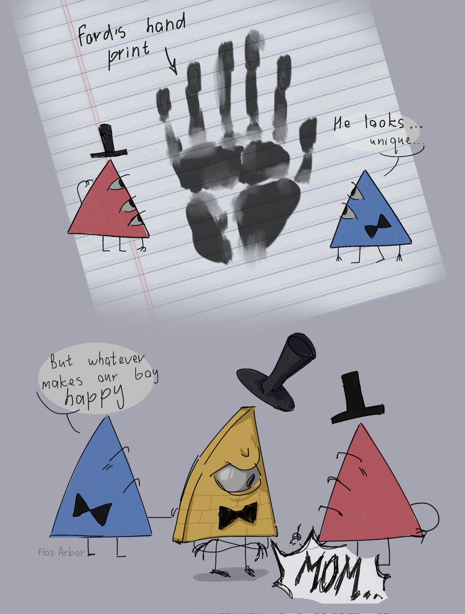 flosarbor's tweet photo. Typical parents 
#gravityfallsfanart #BillCipher #billford https://t.co/oYnppncrHp