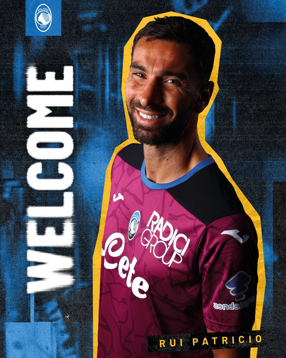 Atalanta_BC's tweet image. Rui Patricio è nerazzurro 🖤💙

Bem-vindo Rui Patricio 🇵🇹🧤

#RuiPatricio || #GoAtalantaGo ⚫️🔵