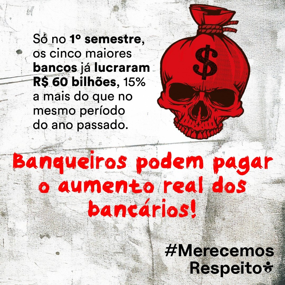 elainecutis's tweet photo. @PirotaAnderson #MerecemosRespeito @BancariosRio @FederaRj @FEBRABAN @Contraf_CUT @Fenaban_oficial https://t.co/NBsXrCFl6g