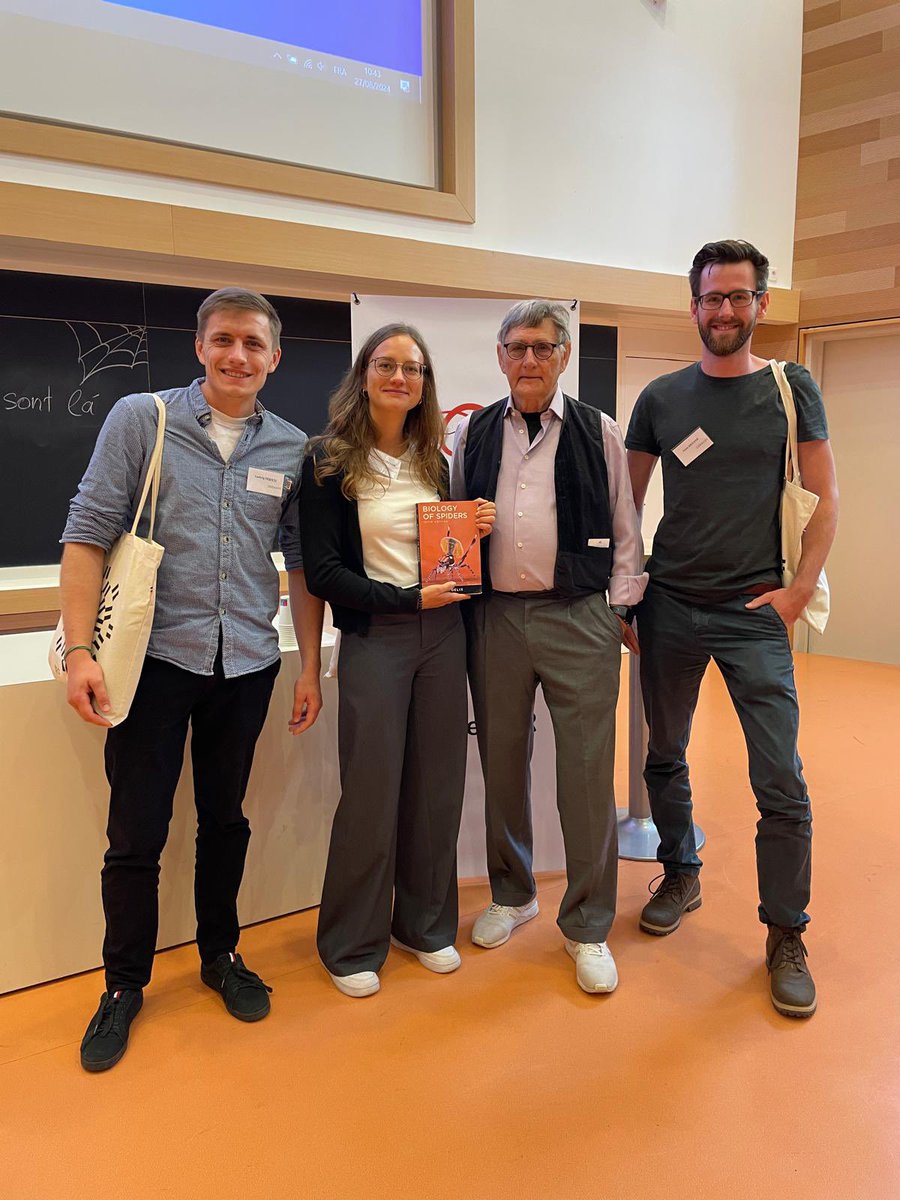 Dr. Tim Lüddecke (@luddecketim) on Twitter photo Day two of <a href="/34thECA2024/">34th ECA - European Congress of Arachnology (2024)</a>. My team is still on 🔥 talking 🕷️🦂 #venoms! Today it was my brilliant PhD student Ludwig Dersch who presented his exciting work on antimicrobial 🕷️ peptides and their bioengineering. <a href="/ProLOEWE/">ProLOEWE</a> <a href="/LOEWE_TBG/">LOEWE Centre Translational Biodiversity Genomics</a> <a href="/Fraunhofer_IME/">Fraunhofer IME</a> <a href="/geobiodiversity/">Senckenberg Research</a> Day two of <a href="/34thECA2024/">34th ECA - European Congress of Arachnology (2024)</a>. My team is still on 🔥 talking 🕷️🦂 #venoms! Today it was my brilliant PhD student Ludwig Dersch who presented his exciting work on antimicrobial 🕷️ peptides and their bioengineering. <a href="/ProLOEWE/">ProLOEWE</a> <a href="/LOEWE_TBG/">LOEWE Centre Translational Biodiversity Genomics</a> <a href="/Fraunhofer_IME/">Fraunhofer IME</a> <a href="/geobiodiversity/">Senckenberg Research</a>