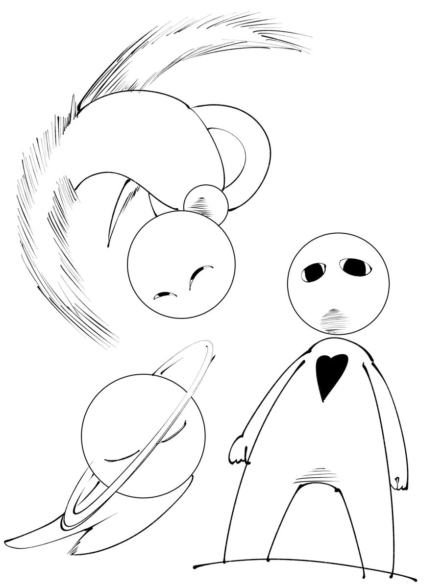 描くものが思いつかないのでマダラー星人