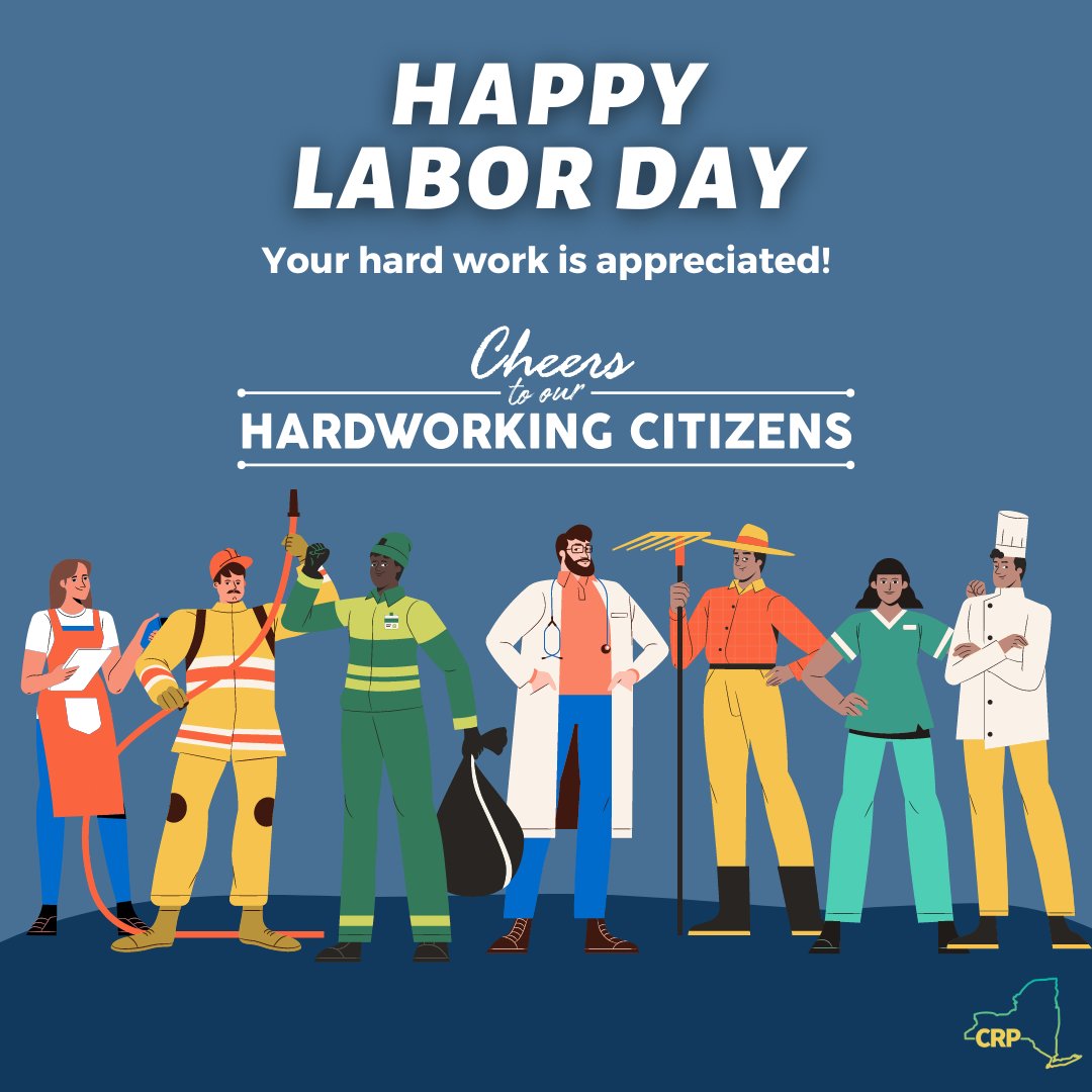 NYSCRP's tweet photo. Happy Labor Day!
Giving thanks to all the laborers that shape our world.
#LaborDay https://t.co/YP9qZNjbfk