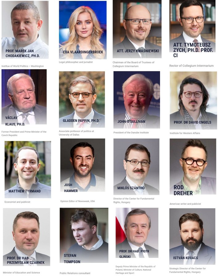 zemantomas's tweet photo. 7/ A ešte obľúbená ukážka síl, ktoré sa stretli na konferencii Ordo Iuris v 2021, ktorá sa nazývala ako?
Správne. "Intermarium"
Mastermind Chodakiewicz nechýbal, ani Danube Institute (O'Sullivan, Dreher) ani poskok Orbána Papin, ktorého pán Juraj stretol na inej konferencii.