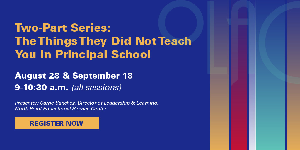 🚩ATTN: PRINCIPALS!! 📅THIS WEDNESDAY 📅Join us on Aug. 28 for a NEW 2-part series 👉The Things They Did Not Teach You In Principal School. Designed for new and experienced principals. Come learn with us👉ohioleadership.org/news-and-event… - mailchi.mp/basa-ohio/augu…