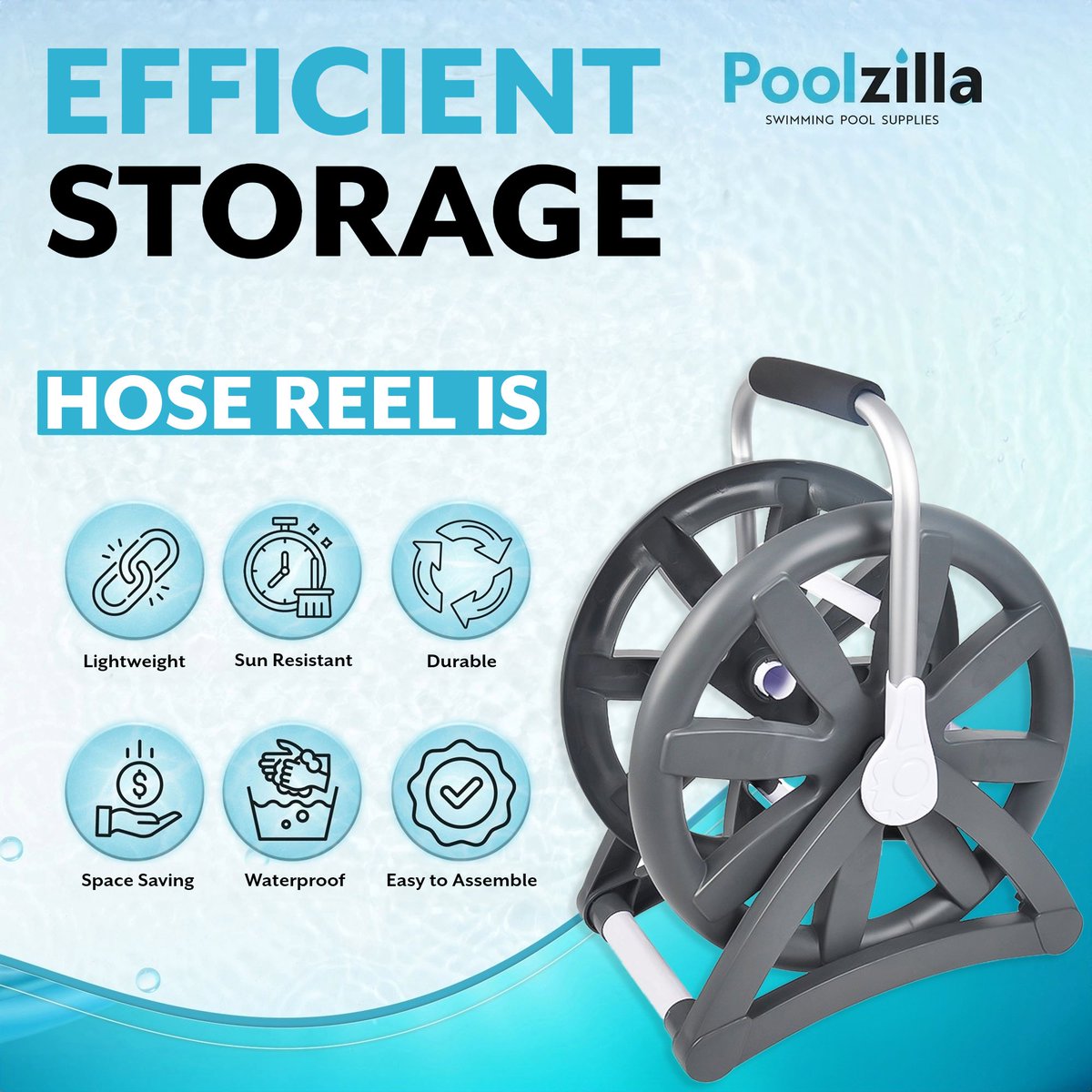 poolzilla_us's tweet image. 🌴 PREMIUM VACUUM HOSE REEL! 🌊

💧 Maximize Storage Space!
💧 For 45 FT - 1 1/4'' &amp;amp; 1 1/2'' Diameter Hoses.
💧 Prevent Tangles!
💧 Carry Handle for Easy Transport.

Shop Now --&amp;gt; poolzilla.com/Hose-Reel

 #poolhose #vacuumhose #poolcleaning #poolvacuum #poolsupplies #poolstore
