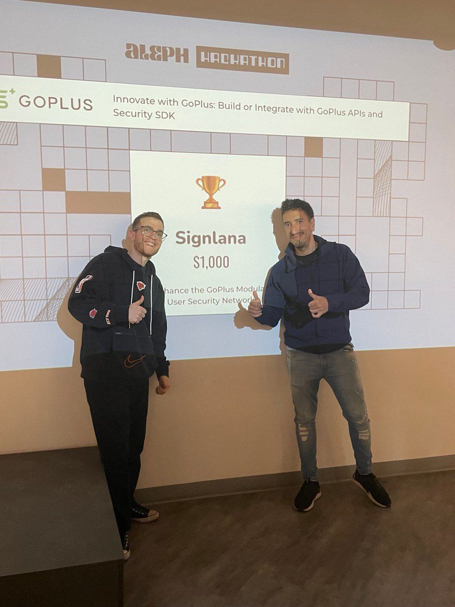 sebaleoperez's tweet image. Gran experiencia este fin de semana en @alephhackathon ! Nueva aventura compartida con @jowisaidman con especial agradecimiento a @GoPlusSecurity y @0xPolygon por el reconocimiento. Felicitaciones a la organización por el evento 👏 !

#hackathon #alephhackathon #web3 #evm #solana