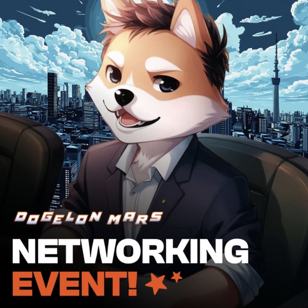 DogelonMars's tweet photo. If you’re in Tokyo, come stop by our networking event tomorrow 🚀⭐️ 

🗓️August 28, 7-10 PM GMT+9 

See you there, Martians! 

🎟️⬇️ https://t.co/prSuNopDQj