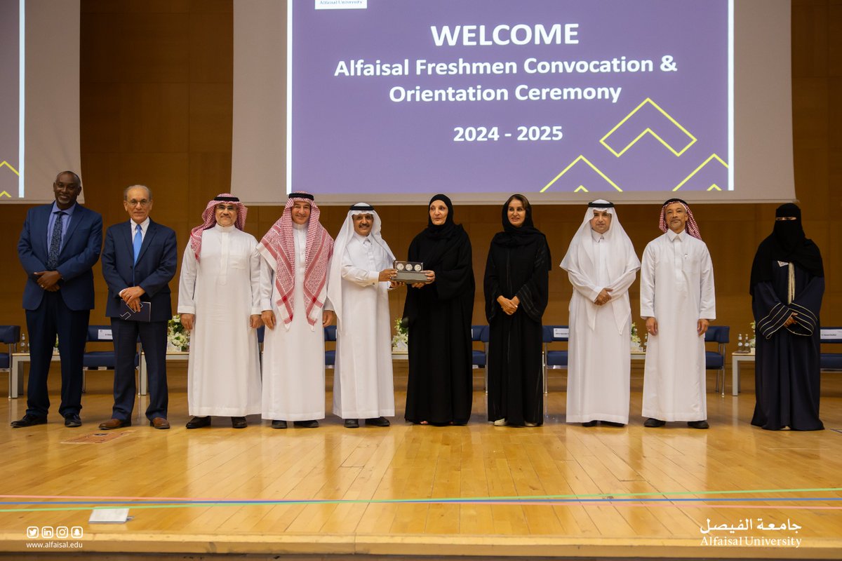 Alfaisaluniv's tweet photo. #Alfaisal_University Convocation Ceremony 2024-2025 was held under the esteemed patronage of HRH Princess Lolowah Al Faisal, Vice Chair & General Supervisor of Board of Trustees #Effat University. We wish all students a very warm welcome into Alfaisal Academic community! https://t.co/FhVehqiMUL