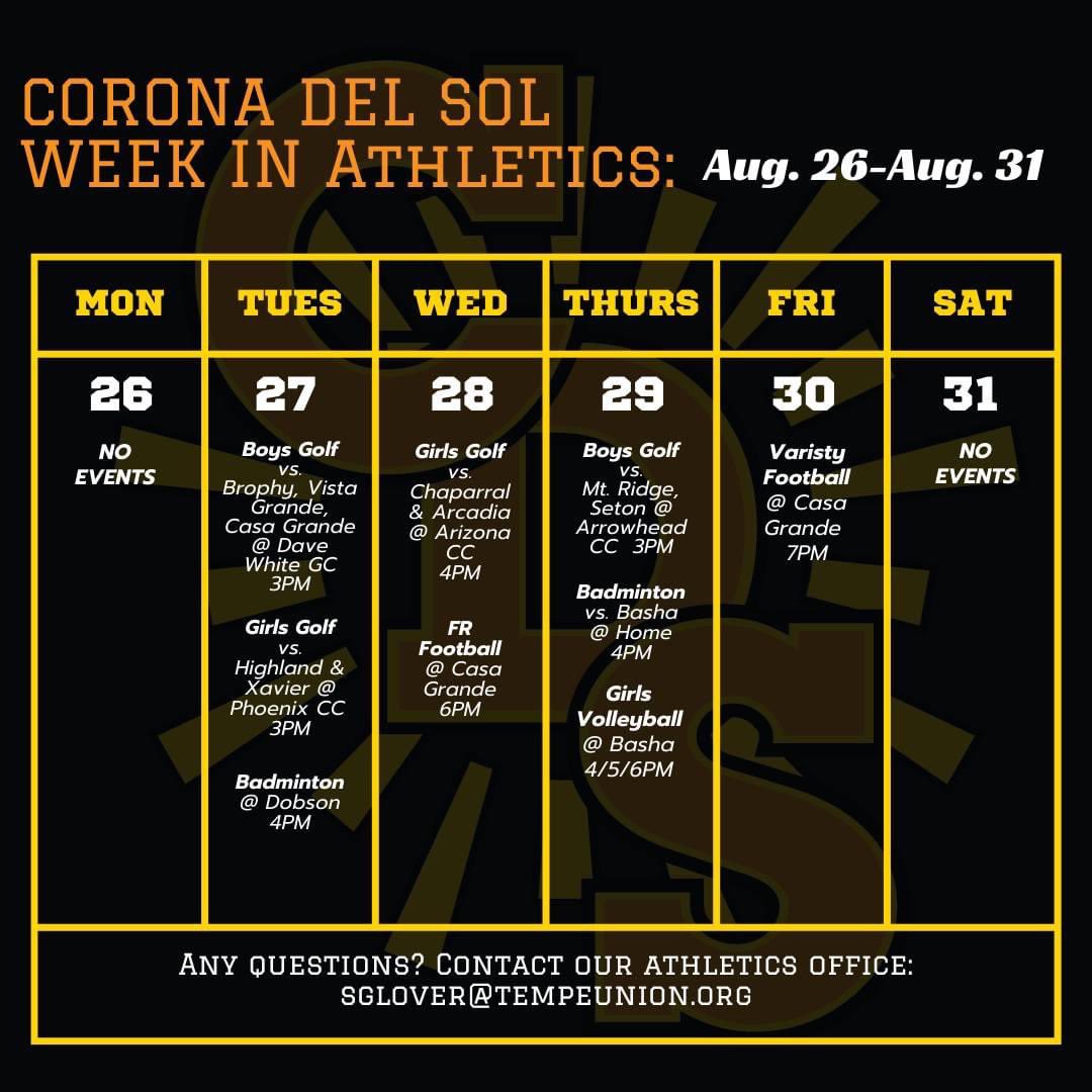 It’s a busy week for Aztec Athletics!