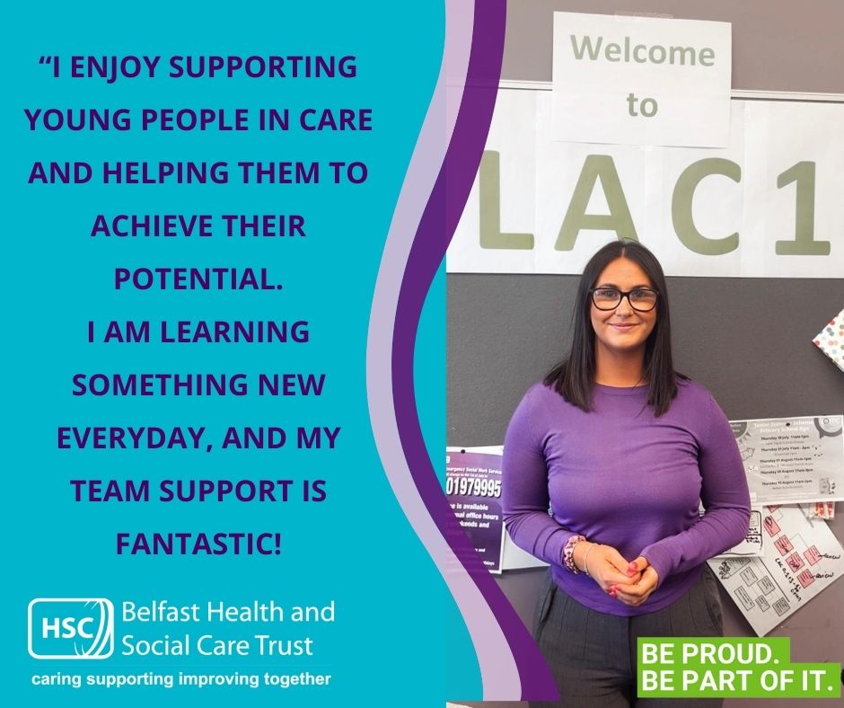 BHSCTjobs's tweet photo. 📢We are recruiting for Band 6 Social Workers within our Looked After Children Team

💁‍♀️See what one of our Social Workers, Claire has to say about her role:

📷Click here for more details and to apply: https://t.co/XqVG4ZIKkG https://t.co/J8JbVDEdA3