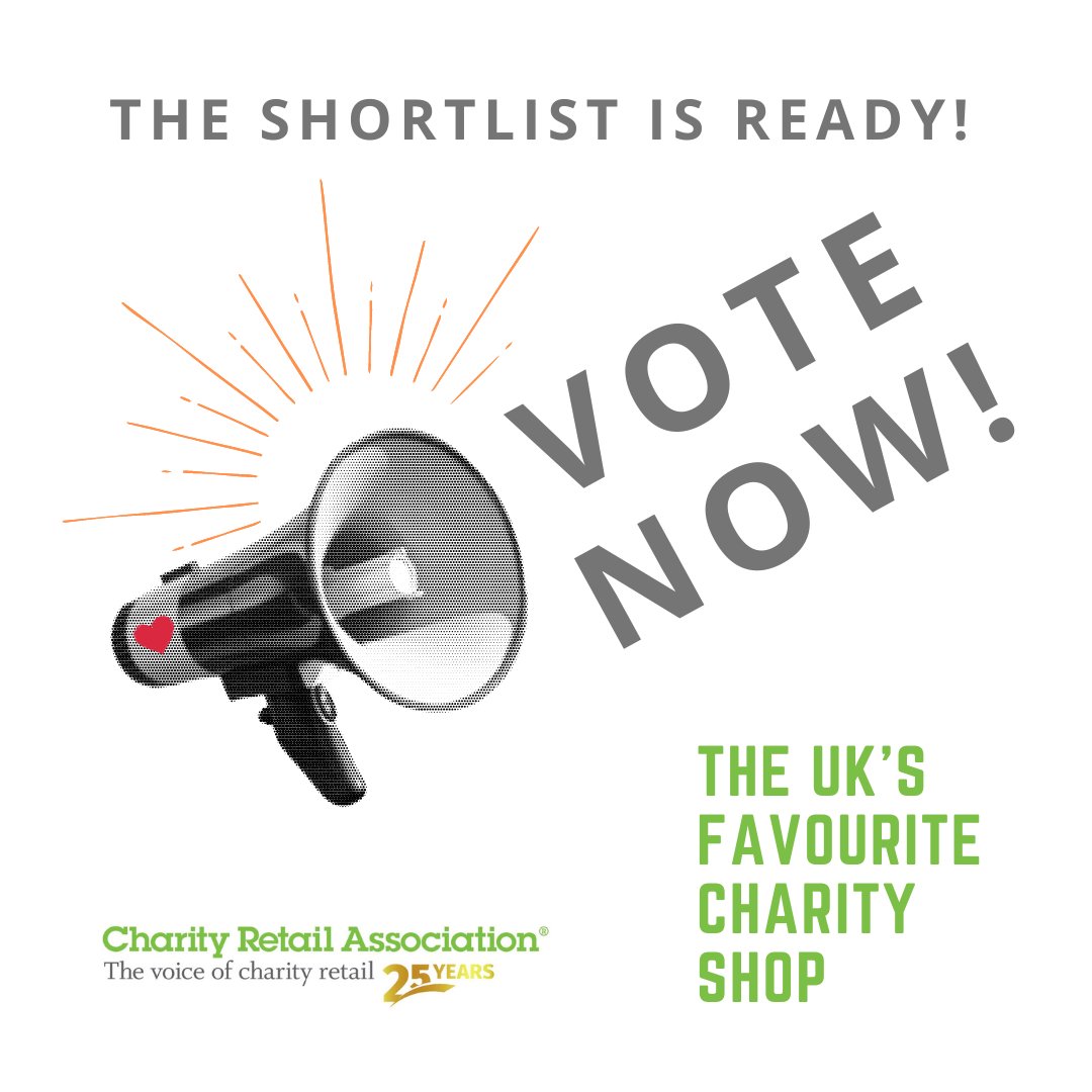 CharityRetail's tweet photo. 📣The UK's Favourite Charity Shop Award shortlist is now live! 📣

Vote for your favourite charity shop by midnight on Monday 23 September.

 Find the full shortlist of charity shops and information about how to vote here: https://t.co/INvbDw5OFU

#UKFCS #MyFaveCharityShop https://t.co/GlVTlRir9H