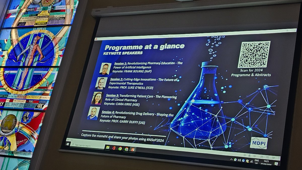RCSI School of Pharmacy and Biomolecular Sciences (@rcsipharmbiomol) on Twitter photo We look forward to hearing our Keynote speakers throughout the event focusing on a variety of engaging topics;
AI in Pharmacy w/ Frank Bourke, Cutting Edge Innovations w/ <a href="/laoneill111/">Luke O'Neill</a>, Transforming patient care w/ <a href="/ciarakirke/">Ciara Kirke</a> & Revolutionising drug delivery <a href="/gduffy00/">Garry P. Duffy</a>
#AIPC2024 We look forward to hearing our Keynote speakers throughout the event focusing on a variety of engaging topics;
AI in Pharmacy w/ Frank Bourke, Cutting Edge Innovations w/ <a href="/laoneill111/">Luke O'Neill</a>, Transforming patient care w/ <a href="/ciarakirke/">Ciara Kirke</a> & Revolutionising drug delivery <a href="/gduffy00/">Garry P. Duffy</a>
#AIPC2024