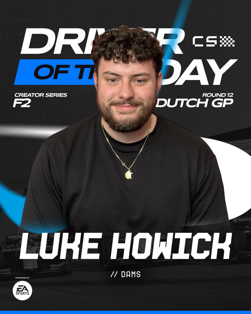 𝐋𝐔𝐊𝐄 𝐇𝐎𝐖𝐈𝐂𝐊 IS DRIVER OF THE DAY! 🇳🇱

#CreatorSeries #EA #EASports