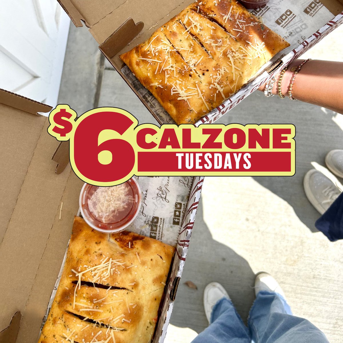 Gift Card GIVEAWAY ‼️
Enter for a chance to win a $100 Ledo Pizza GIFT CARD!

TO ENTER:
1️⃣ Retweet this post and follow <a href="/LedoPizza/">Ledo Pizza</a> 
2️⃣ Leave a comment below and tag a friend!

Winner will be picked at 10PM tonight ⏰