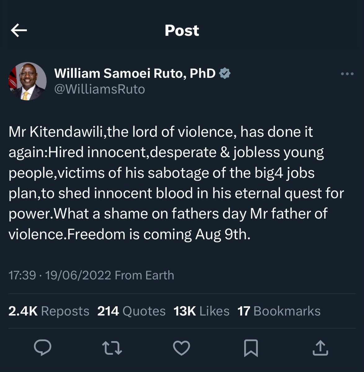magwaz3's tweet photo. To those sycophants of William Ruto and Raila Odinga, you have a long way to go https://t.co/nooaFg8sR8