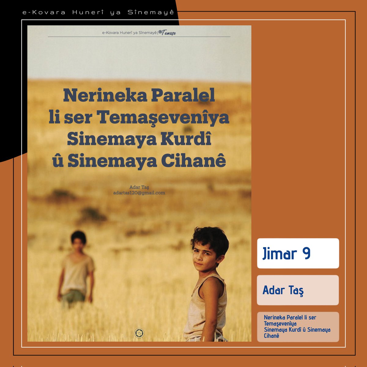 Adar taş nivîsî. 
kovaratemase.com