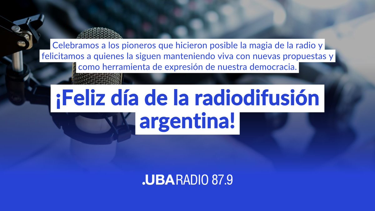 📻¡Feliz día de la radiodifusión argentina!🇦🇷