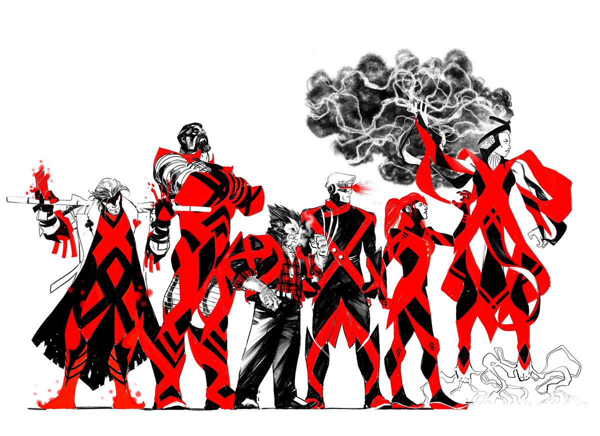 Remy joins the gang!

It was important to me that Remy, unlike Logan, add to his uniform, and subvert his uniform to his own comfort level. Tattered jacket, wraps in the forearms holding cards.. the picture of a trickster that can’t quite shake who he is :)

#xmen #gambit #daily