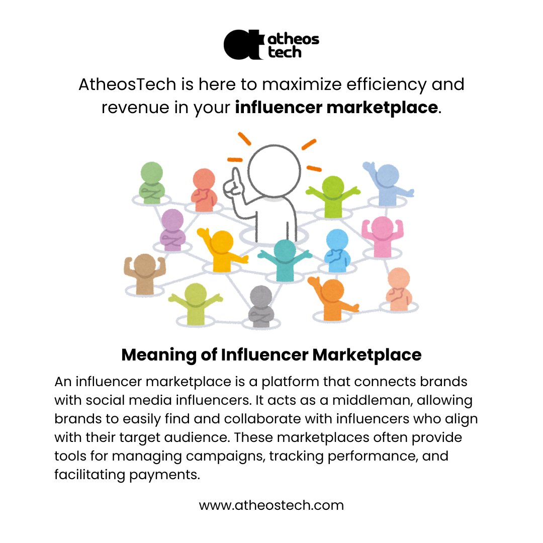 AtheosTech's tweet image. Behind the glam, influencers need tech. At AtheosTech, we build solutions for influencer marketplaces. From matching to payments, we&apos;ve got it covered. Discover influencers and maximize ROI. #influencertech #atheostech #digitalmarketing #findapro
