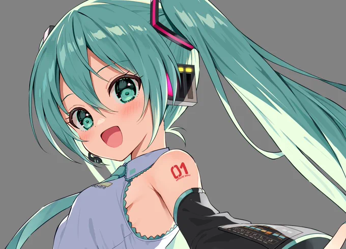 ウン年ぶりにミクちゃん描いてる