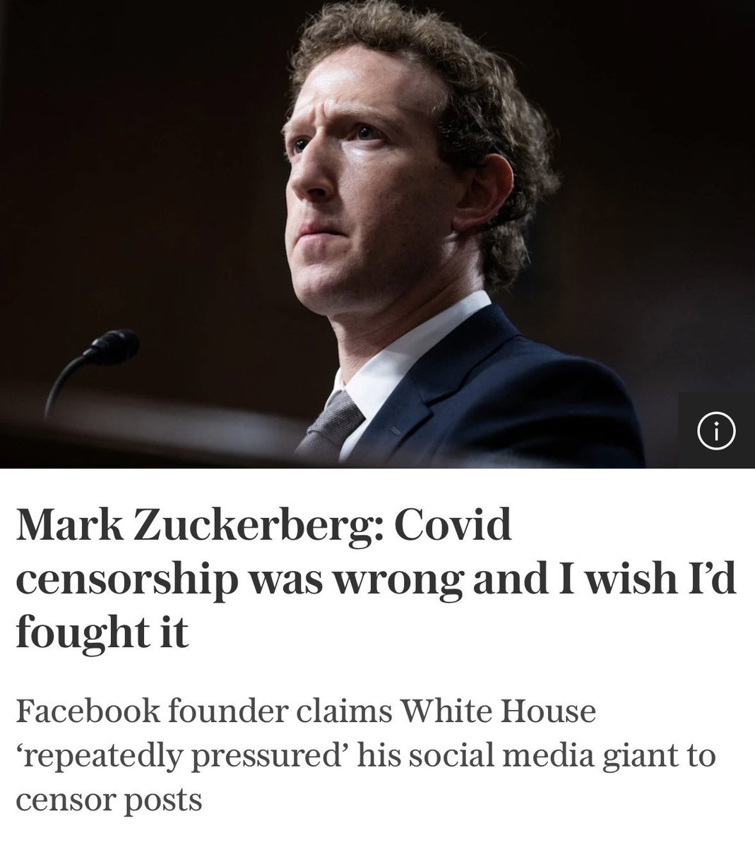 TOO LATE!

We fought for it.

We lost our jobs.

We got banned from his platforms.

Saying ‘I’m sorry’ years later isn’t enough. 

Zuck is most likely responsible for millions of destroyed livelihoods and must be held accountable.

Anything less than Gitmo would be a bad joke.