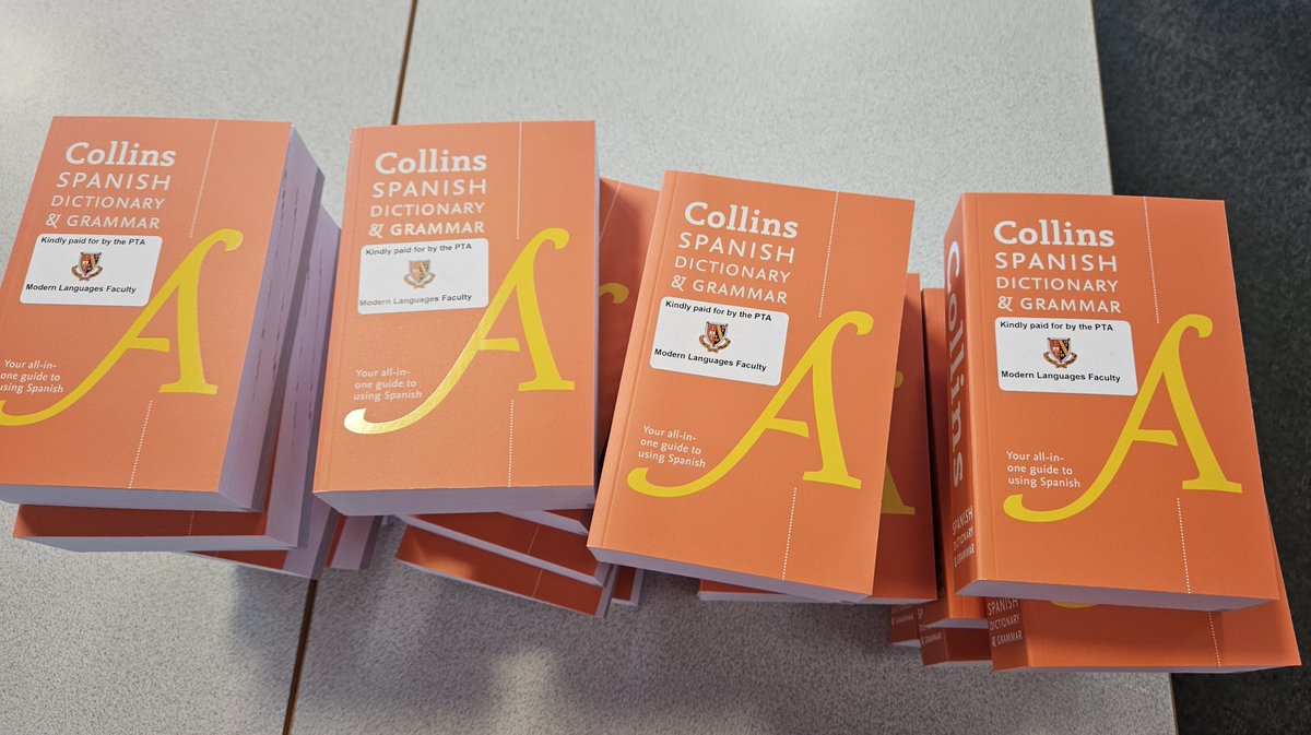 A huge thank you to our <a href="/stmungospta1/">St Mungo’s PTA</a> who kindly paid for new sets of dictionaries for our Higher classes . We really appreciate your support 🇫🇷🇪🇸