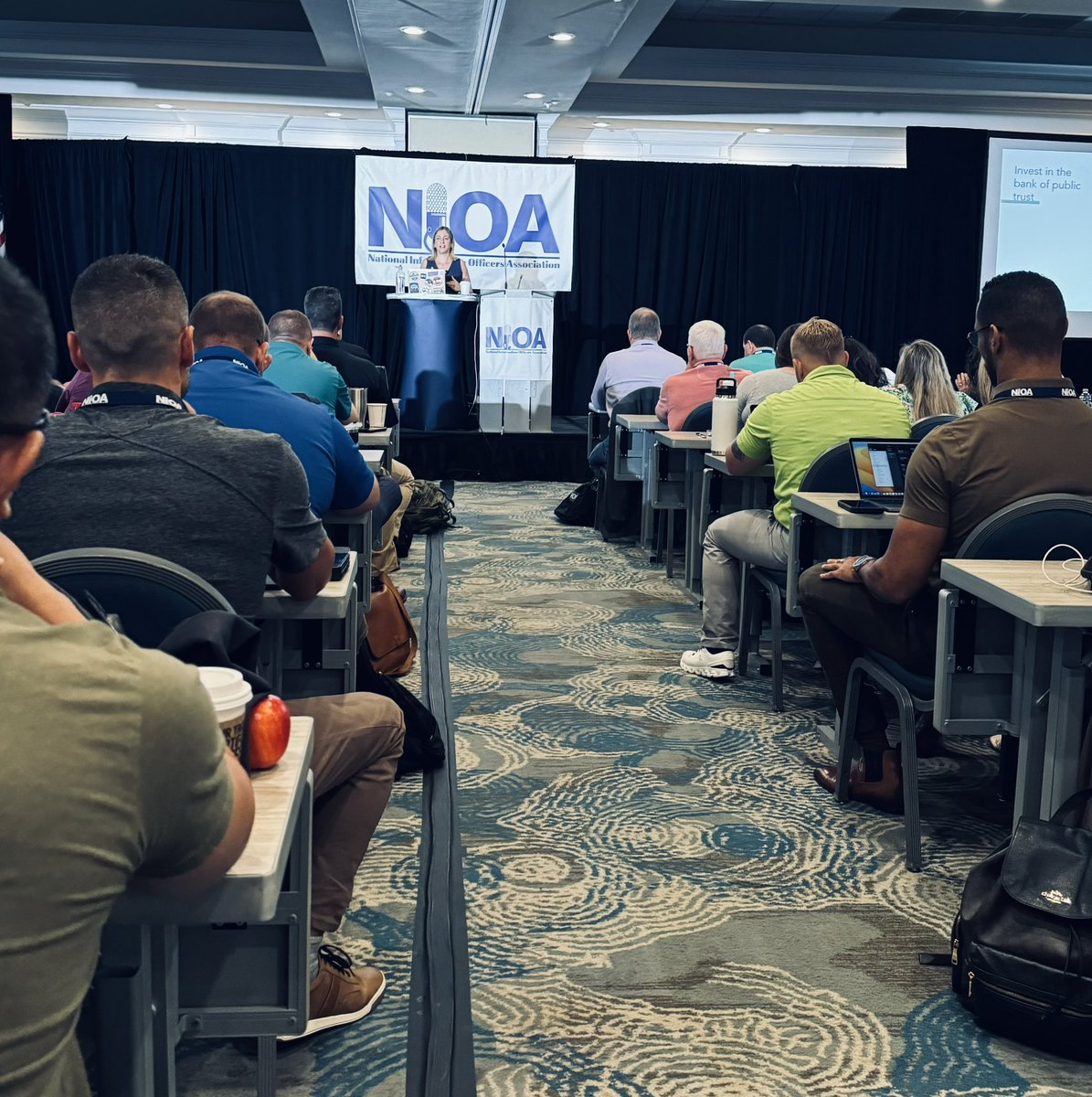 BPattersonPIO's tweet photo. Day 3 of the NIOA Conference presents an excellent opportunity for me to engage with information officers nationwide. I am grateful of the insights gained and look forward to implementing this knowledge and maintaining connections with my peers in the PIO community. #nioa2024 https://t.co/1YTddal6yX
