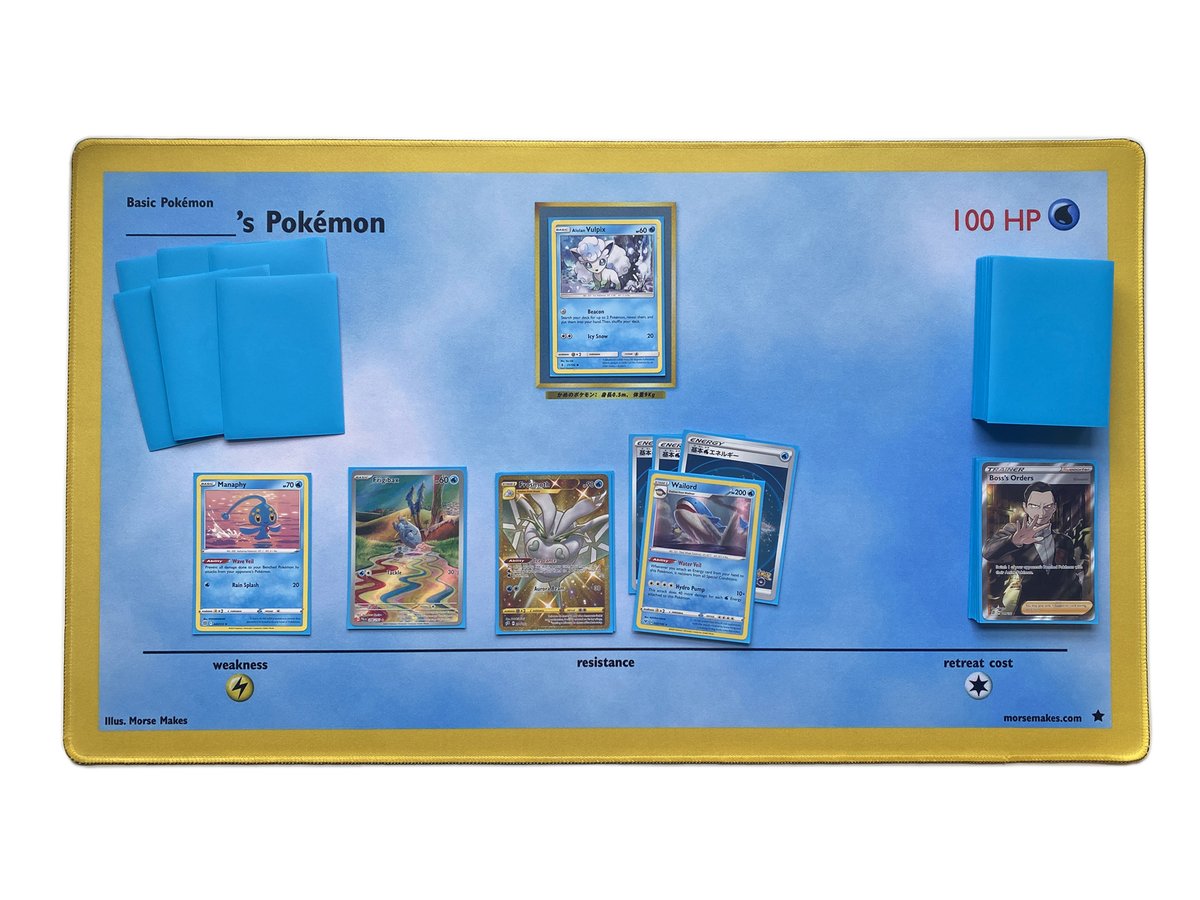 morsemakes's tweet image. NEW PLAYMAT DESIGN! I created new designs based on the original Base Set Pokemon Cards! There is one for each of the original types in the TCG. 10% OFF my entire shop until September 1st (Code: NEWSEASON) Yeehaw hope you enjoy, RTs appreciated!
Link: morsemakes.etsy.com/?coupon=NEWSEA…