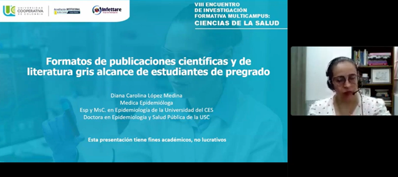 Iniciamos el VIII Encuentro de Investigación Formativa Multicampus: Ciencias de la Salud.  Evento donde se presentan las propuestas de investigación planteadas por los estudiantes de medicina de las cuatro sedes de <a href="/UCooperativaCol/">UCC_Oficial</a>.

Enlace de conexión n9.cl/4oagz