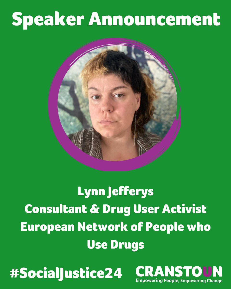 📣 Announcement

Drug User Activist @harmreductlynn will join us at #SocialJustice2024 to round the conference off in the closing plenary alongside @hussey_deb &amp; @hannnahboyle 

Early 🐦 🎫 end 1st Sep, day &amp; student 🎫 now available 👇
cranstoun.org/social-justice…