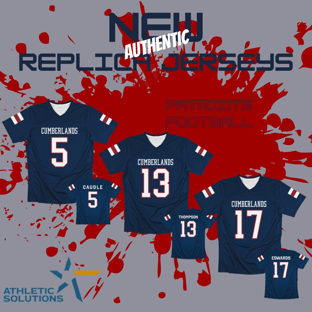 Cumberlands NIL Compliance (@ucpatriotsnil) on Twitter photo ❗️NEW MERCH DROP❗️New authentic <a href="/UCPatriotFball/">UC Patriot Football</a> jerseys available through our partners at <a href="/ath_solutions/">Athletic Solutions</a>! Available in both adult and youth sizes.
Shop 👇
cumberlandspatriots.athsolutions.shop/pages/cumberla… ❗️NEW MERCH DROP❗️New authentic <a href="/UCPatriotFball/">UC Patriot Football</a> jerseys available through our partners at <a href="/ath_solutions/">Athletic Solutions</a>! Available in both adult and youth sizes.
Shop 👇
cumberlandspatriots.athsolutions.shop/pages/cumberla…