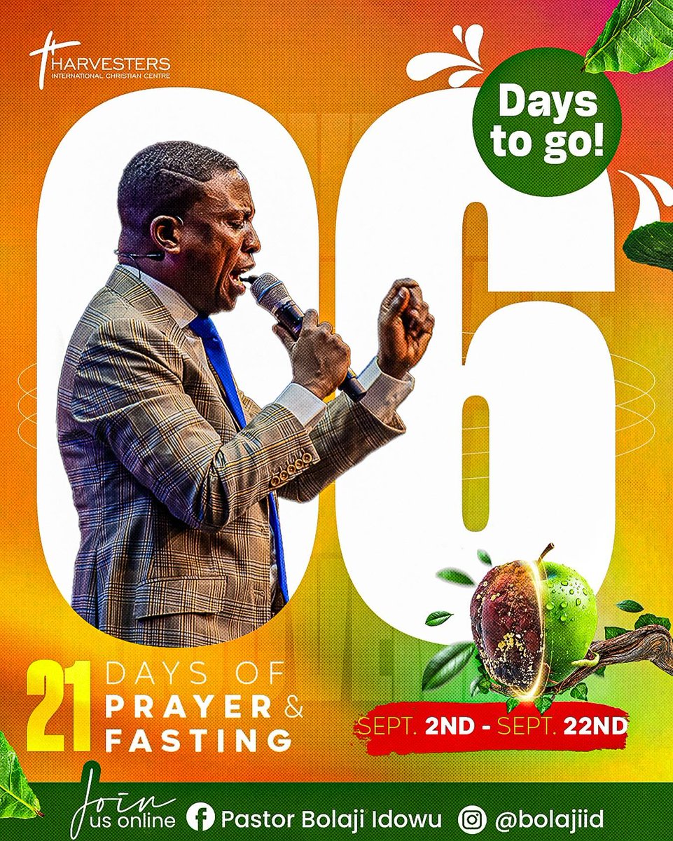 HarvestersINT_'s tweet image. Rejuvenate is 6 days away. 

Are you ready to fast and pray? 👀

#Rejuvenate2024