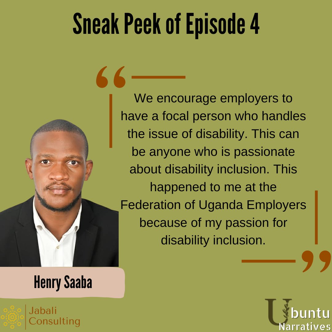 Tune in this week to hear from Henry Saaba, the Disability Inclusion Coordinator of the Federation of Uganda Employers (FUE) on shaping disability-inclusive business cultures.