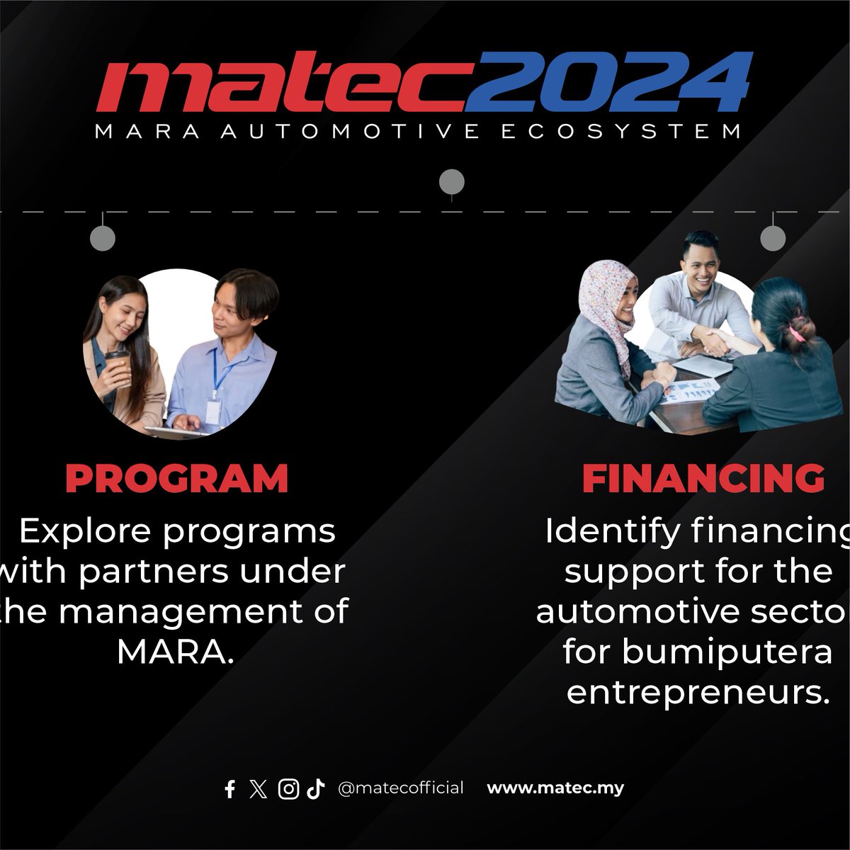 matecofficial's tweet image. 🌟 Join MATEC 2024! Explore MARA’s programs for education, training, and financing. Unlock your future now! 🚀 

MATEC2024
Date : 20 - 22 September 2024
Vanue : Bukit Jalil , kuala lumpur

Are you ready?

#usahawanmara #matec2024 #maraautomotive