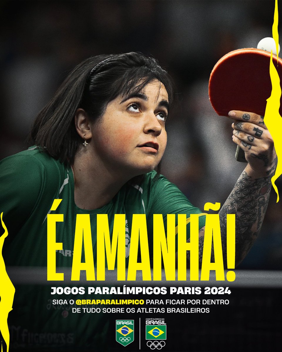 FALTA POUCO! 🤩

O <a href="/BraParalimpico/">Comitê Paralímpico Brasileiro</a> está pronto! A partir de amanhã, a emoção e o orgulho de torcer pelo Brasil seguirão agitando os nossos dias com os Jogos Paralímpicos Paris 2024! 🇧🇷

O Comitê Paralímpico Brasileiro não vai deixar você perder nenhum detalhe! Enquanto nós, do