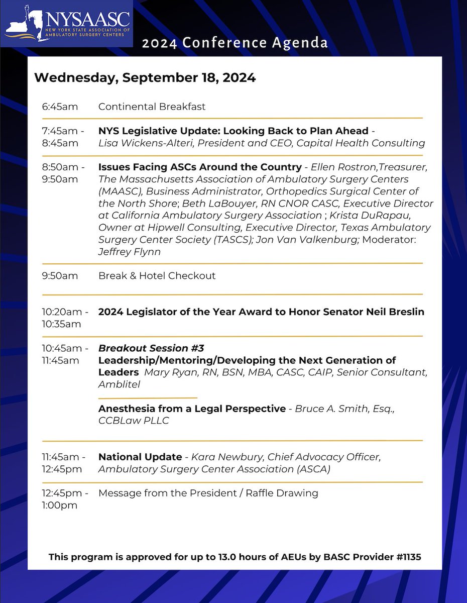 nysaascnewyork's tweet image. AGENDA ALERT:
Please see the newest 2024 NYSAASC Conference Agenda, featuring even more to look forward to at this year's conference!
#NYSAASC #NYSAASCConference #ASCMonth