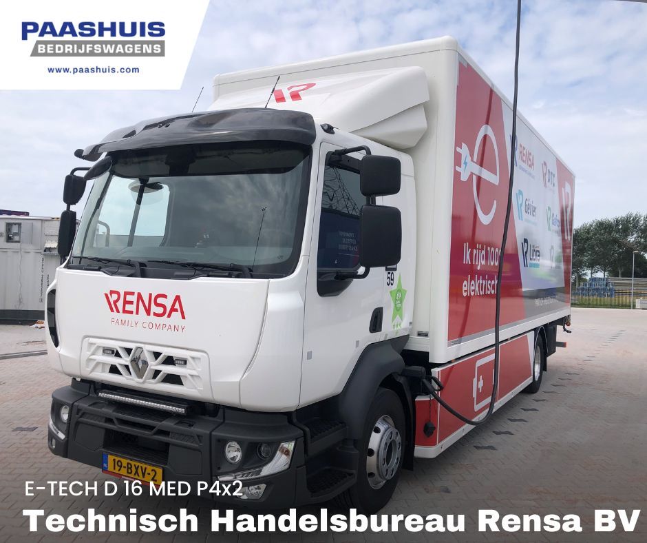 Groene kilometers voor Rensa B.V. 🔌🔋

Aan Rensa B.V. mochten wij recent deze Renault D 16 MED 4x2 E-TECH afleveren 🤩
Deze Renault D E-Tech is o.a. voorzien van 4x94KWH accu’s, Global Cab en een Plywood laadbak met laadklep✅

Wij danken de <a href="/rensanieuws/">Rensa</a> voor het vertrouwen!🤝