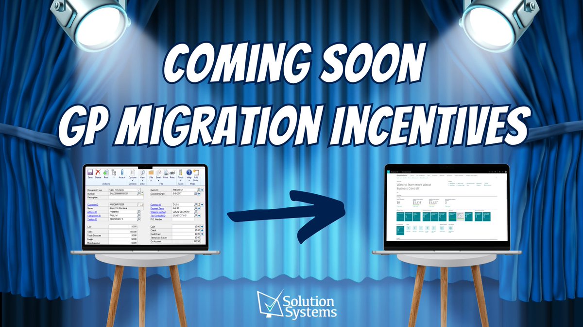 Solution_System's tweet image. 🔥 Exciting Announcement! 🔥 Get ready, #DynamicsGP users! We&apos;re about to unveil some incredible migration incentives to help you upgrade to #Dynamics365 #BusinessCentral. You don&apos;t want to miss this!  

#GP #GPmigration #MsDynGP #ERP #AccountingSoftware #ERPsoftware #ERP