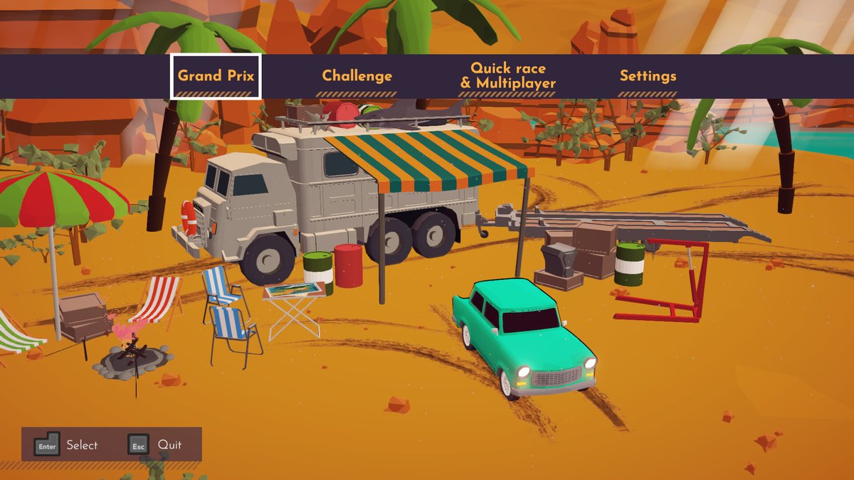 KrolMichal's tweet photo. Na Steam z piskiem opon wjechały wyścigi Sunrise GP od studia Garage 5 (aka @SylwesterOsik). Wydawcą jest @GamedustTT. Cena promo 55,24 zł.
Kup: https://t.co/KeZ6pxhMBv
#polskiegry #SunriseGP #Garage5 #SylwesterOsik #Gamedust #Steam #giełda #GPW