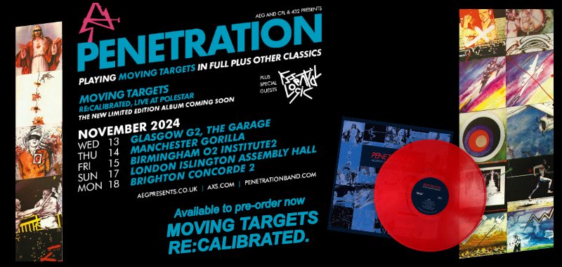 Moving Targets RE:CALIBRATED is now available for pre-order at penetrationband.com
We are playing shows in November playing the album in full plus more with special guests  <a href="/logic_essential/">Essential Logic 🎷</a>. Tickets aegpresents.co.uk/event/penetrat…